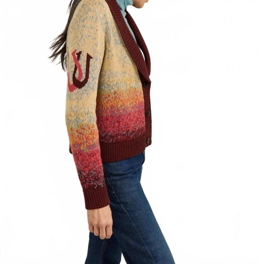 NEW PENDLETON western scenic cardigan in sunrise ombre - Picture 2 of 3